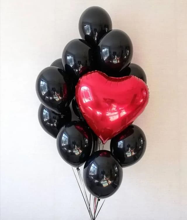 Balloon with helium gas, 13 pieces