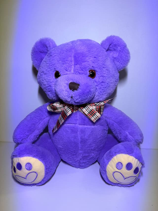 Мягкая игрушка мишка фиолетовый 40 см - Teddy Land Store