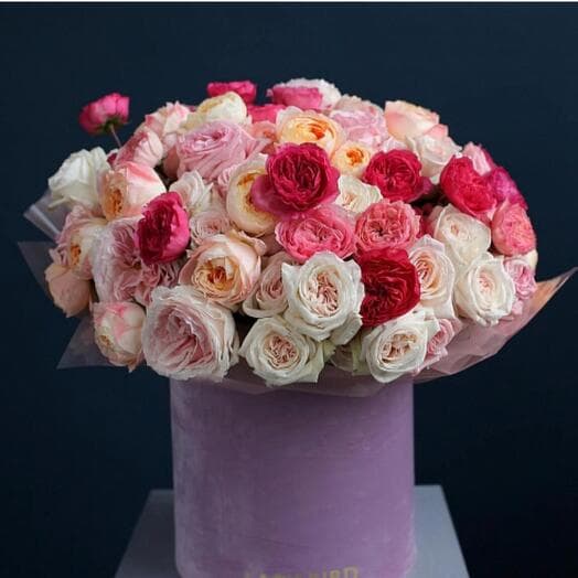 Peony-like roses in a box 32 - VkusLil
