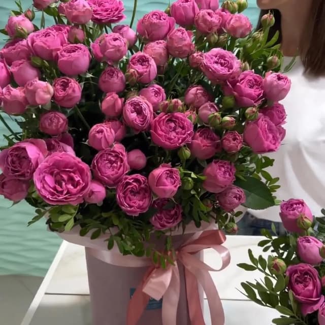 Peony-like roses in a box 39 - VkusLil