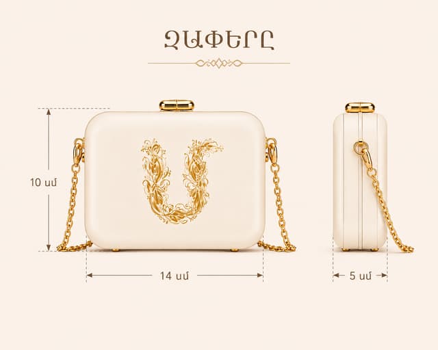 Bag Gentleness M with Bird Letter - TD PRODUCT