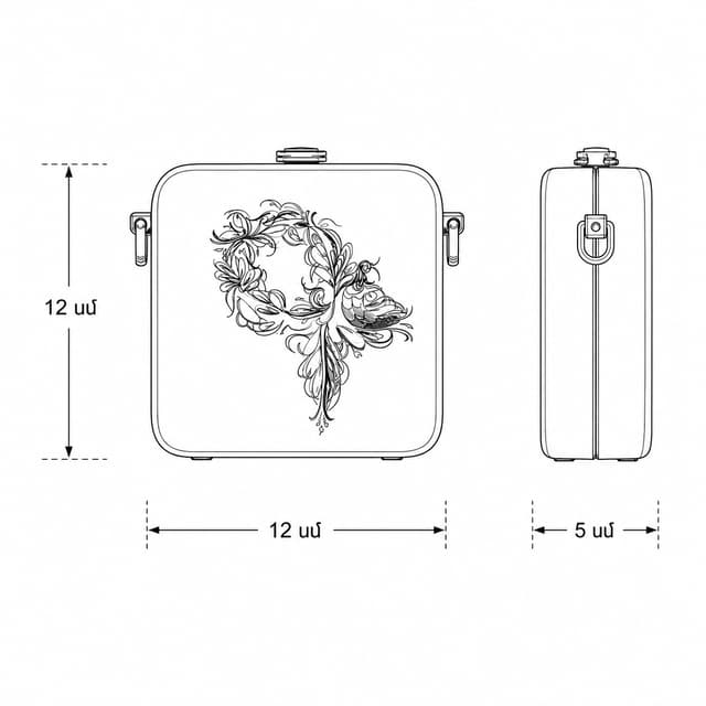Bag Elegance G with Bird Letter - TD PRODUCT