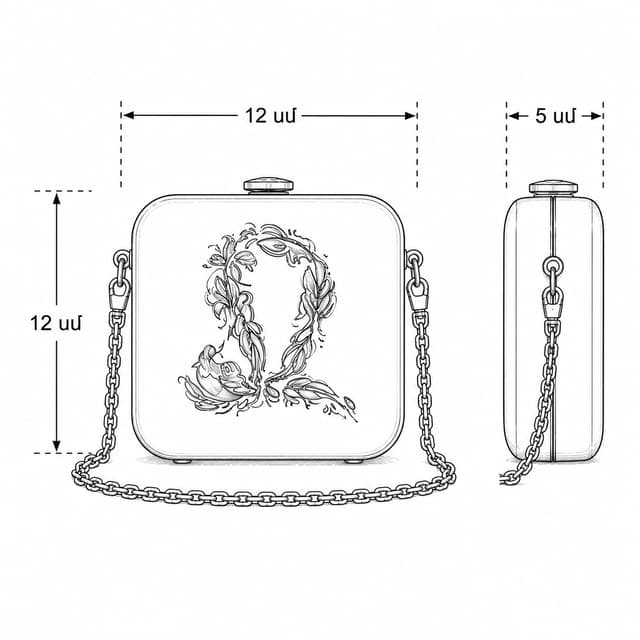 Bag Elegance with J monogram - TD PRODUCT