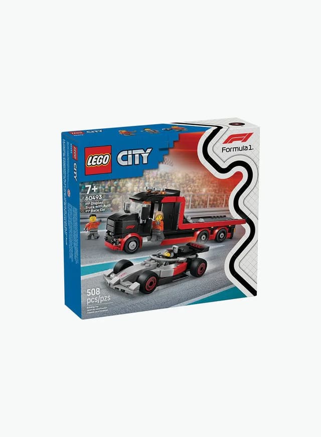 Конструкторская игра City F1 демонстрационный грузовик с гоночным автомобилем Audi F1®