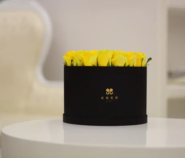 Boxed flowers "Ambra" (large)