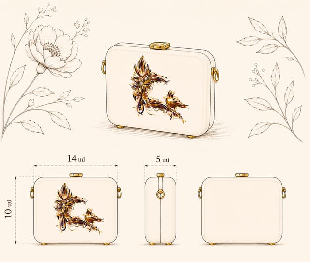 Bag Elegance is with bird letter - TD PRODUCT