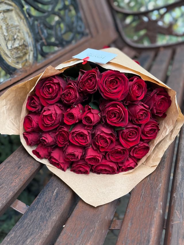 Bouquet with Roses - Love bar