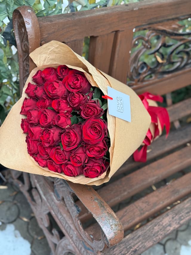 Bouquet with Roses - Love bar