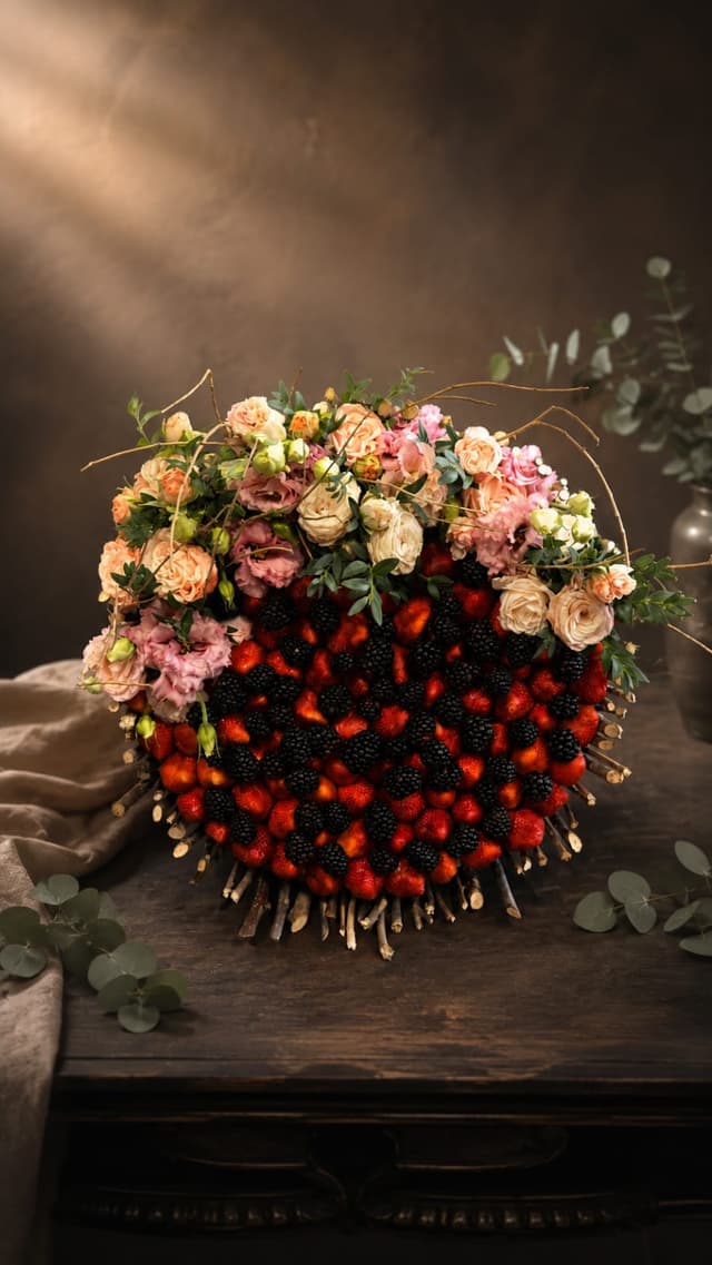 Composition with fresh berries and flowers 3 - GDA Academy EVN