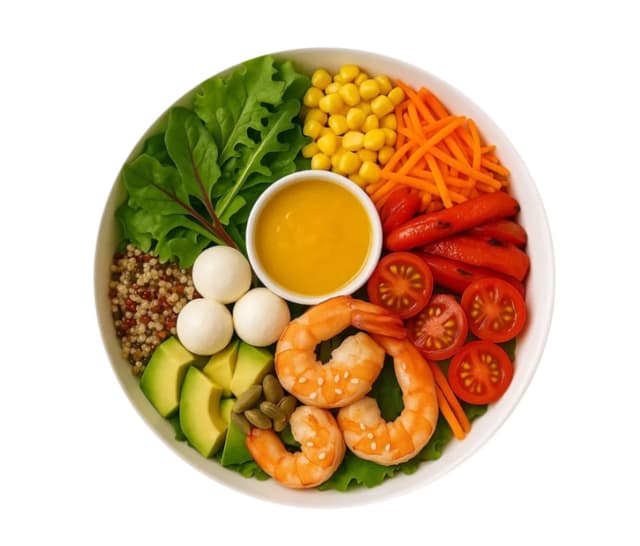 Salad with shrimp and mango 350g - Sweetli by Lilit