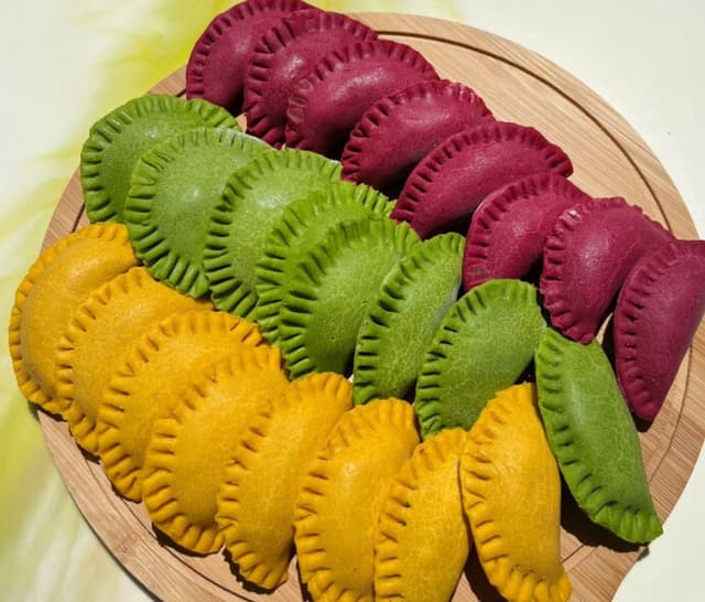 Vareniki with mushrooms (semi-finished product) vegan 500g.