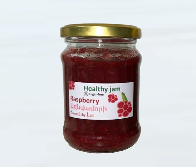 Raspberry jam without sugar 250 g - Sweetli by Lilit
