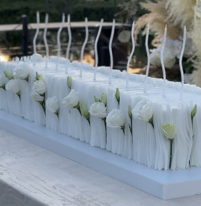 Floral cake for 70 people - Aza cake