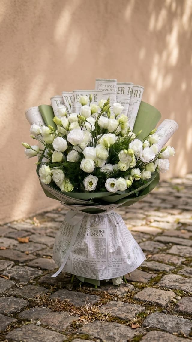 Bouquet with lisianthus - Lusi Flowers
