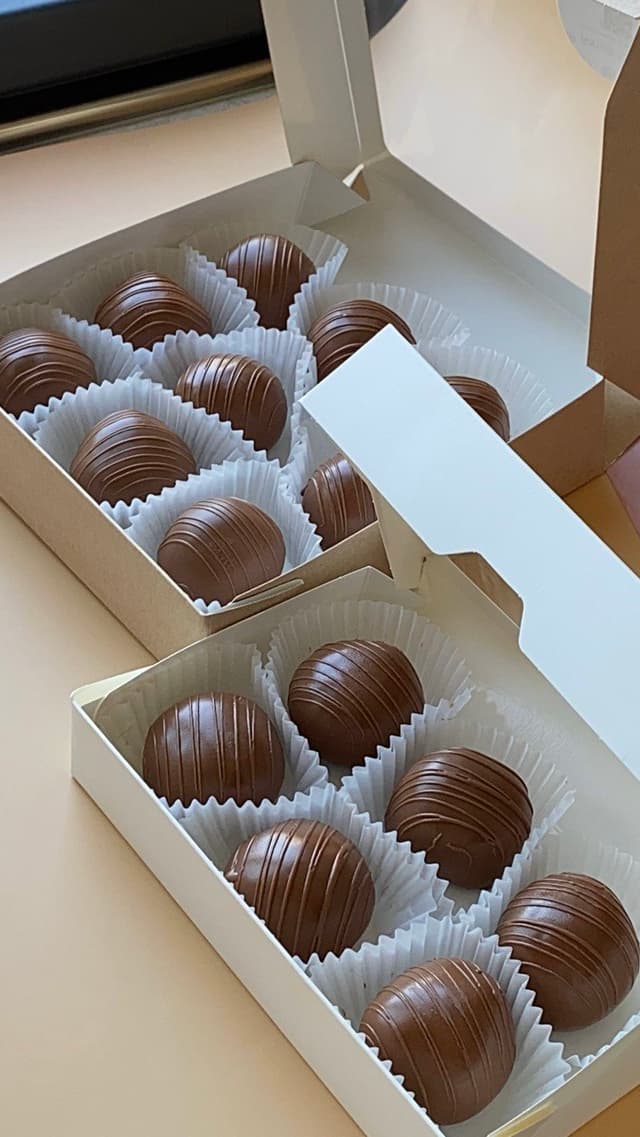 Chocolate "Potato" cakes (6 pieces) — a gift for a man, woman, girlfriend, or sister.