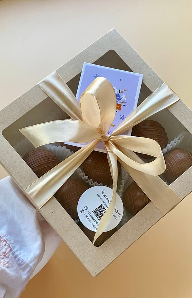 Chocolate "Potato" cakes (9 pieces) – a gift for a man, woman, girlfriend, or sister.