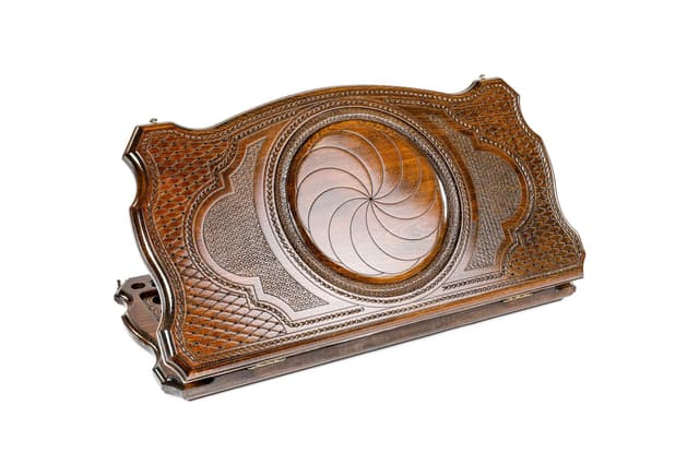 Backgammon board with an original designer border
