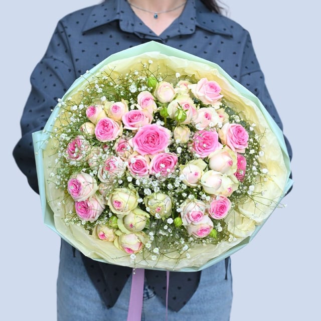 Bouquet "Milan" with peony roses