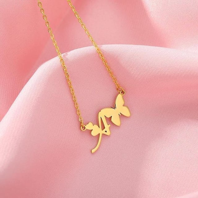 Initial letter necklace