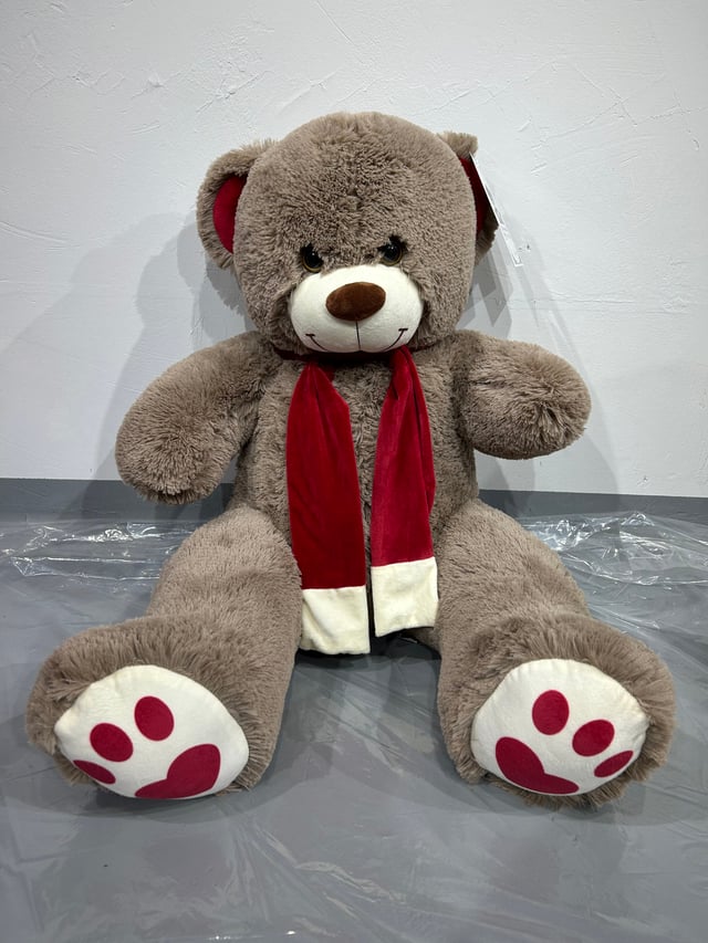 Փափուկ արջուկ «Kelvin» մուգ  շագանակագույն, 90  սմ․