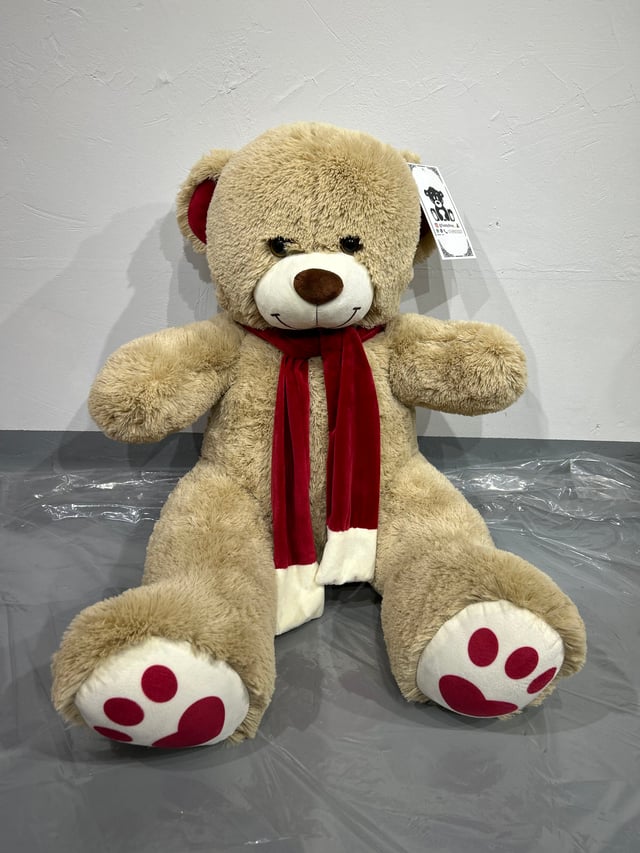 Փափուկ արջուկ «Kelvin»  մարմնագույն, 90 սմ․