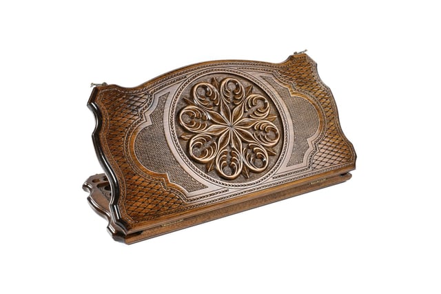 Backgammon "Zardanakhsh" double-sided with an original border design