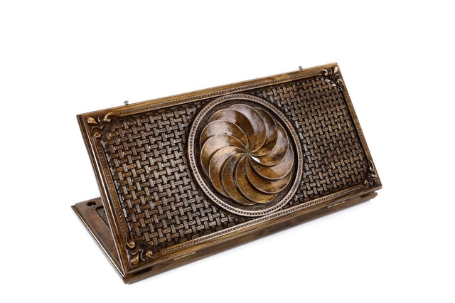 Backgammon "Eternity" with woven design, classic