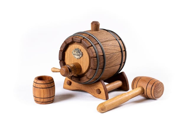 Barrel for aging cognac and wine, 0.25L