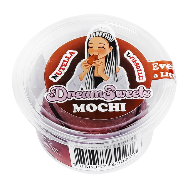 Mochi with Nutella chocolate cream