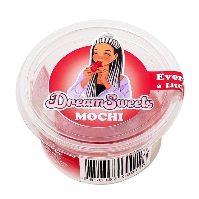 Mochi with raspberry flavor