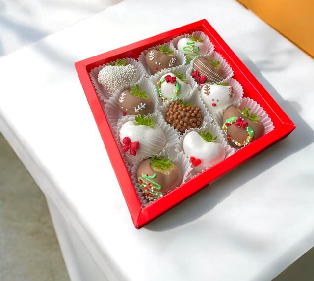 Ամանորյա բոքս ելակներով