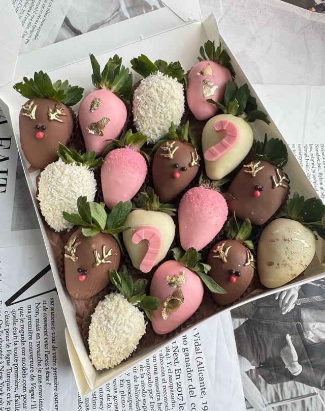 Strawberries: New Year’s box