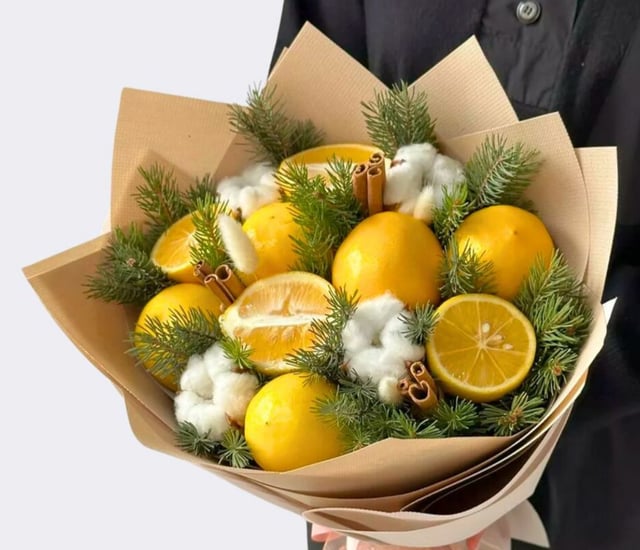 Букет с лимонами