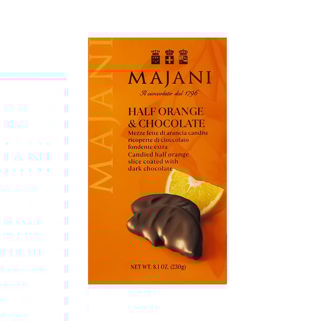 Chocolate-covered orange pieces "Majani" 230g