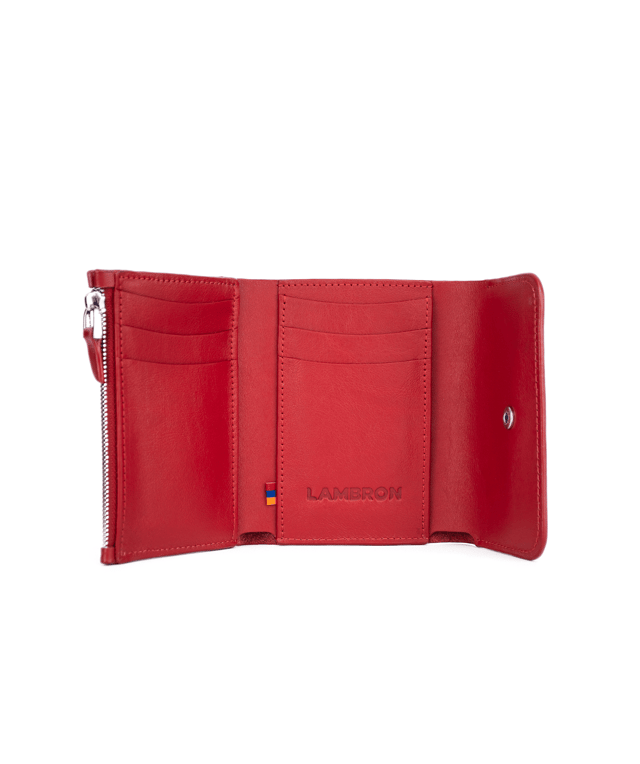 Դրամապանակ «Lambron» Santa Claus (red) Trifold zip