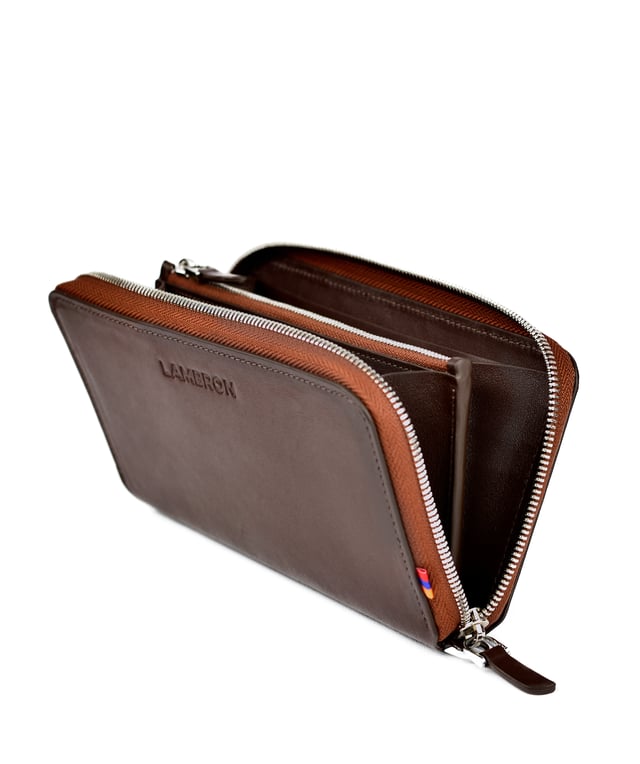 Դրամապանակ «Lambron» Tabacco travel Ziper