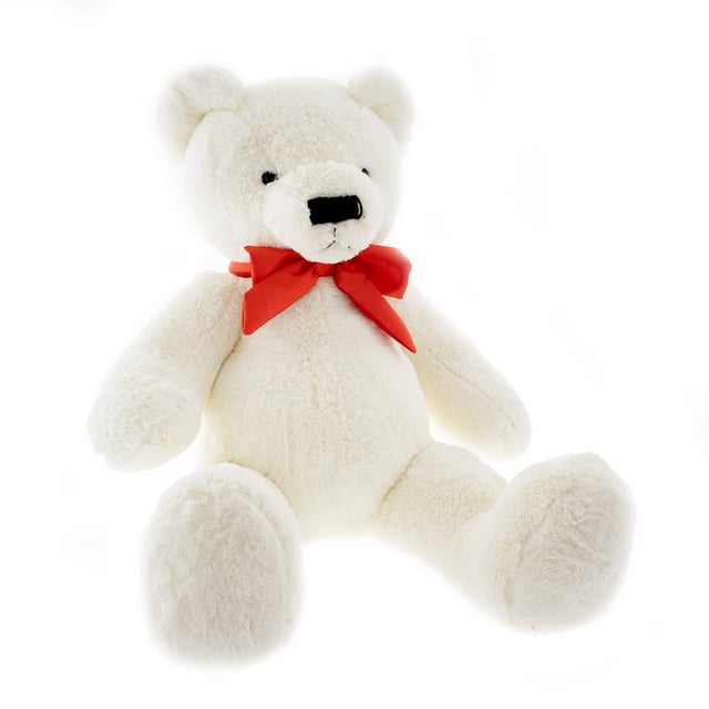 Soft bear with ribbon