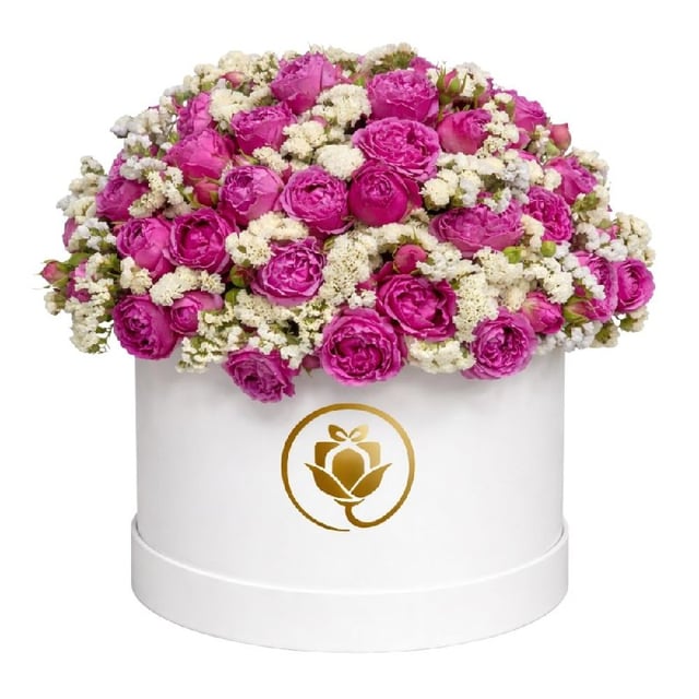 Box "Symphony of Peonies and Limonium"