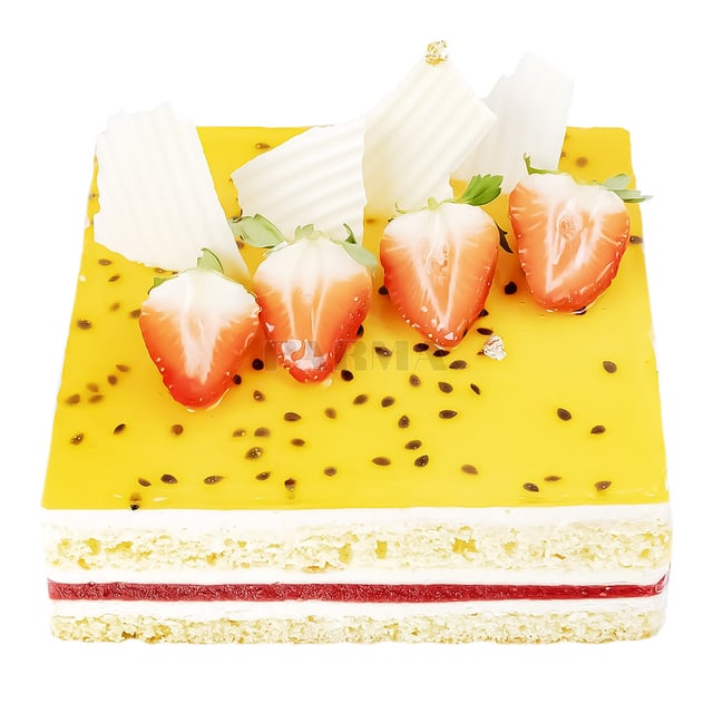 Торт «Палма» с клубникой и маракуйей