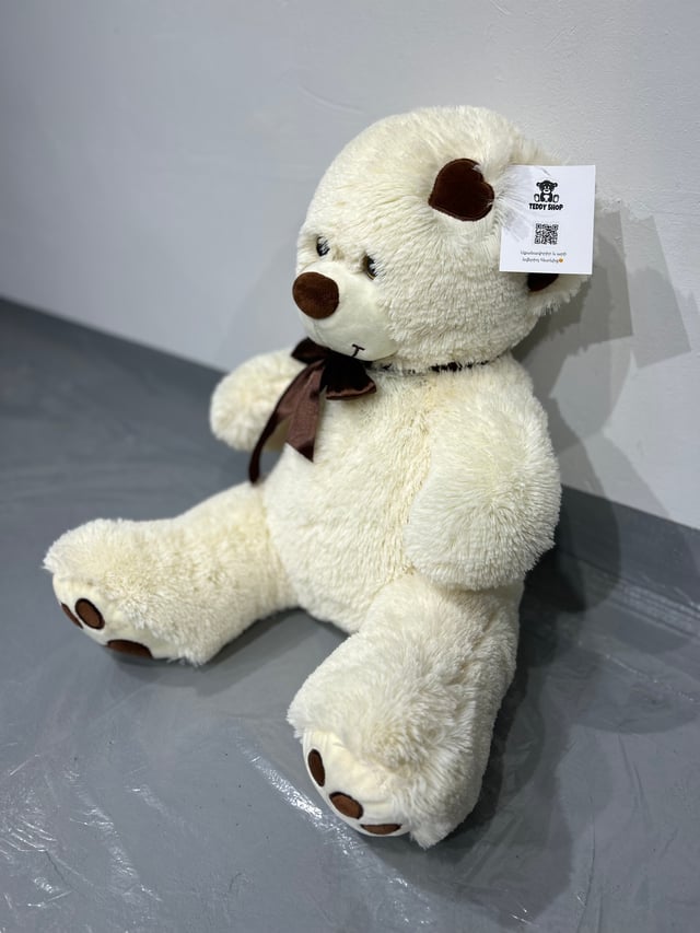 Փափուկ արջուկ «Tom»  կաթնագույն, 65 սմ․