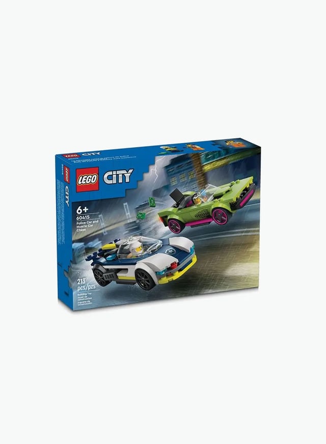 Construction game City “Police car chasing the green car”