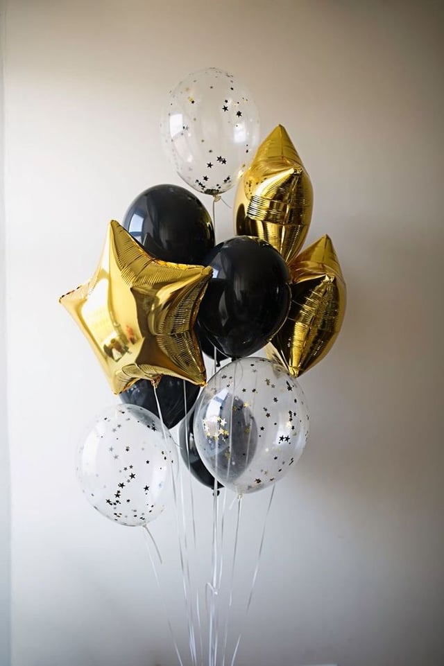 Balloon with helium gas, 13 pieces