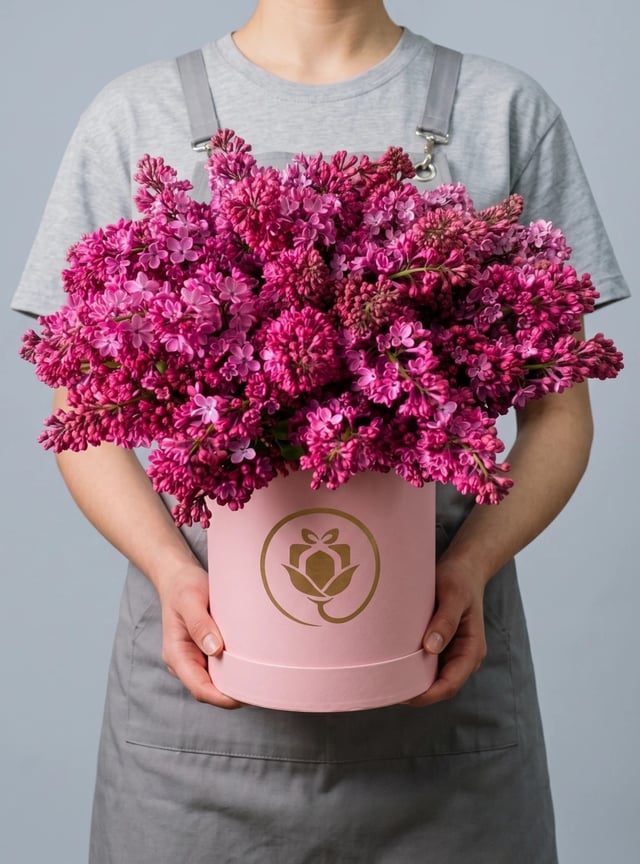 Сирень в коробке