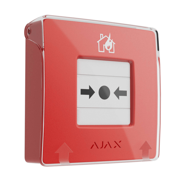 Manual Call Point for fire alarm system, red Ajax Manual Call Point