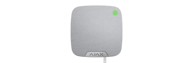 Wired indoor sounder, white Ajax HomeSiren Fibra