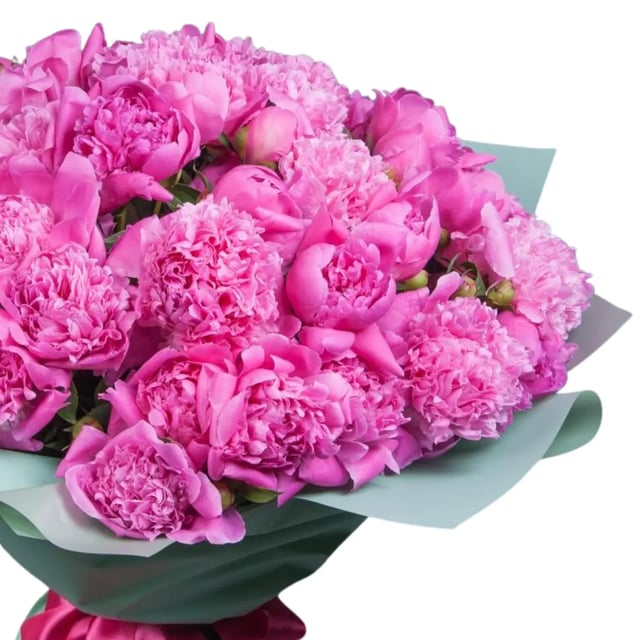 Bouquet with pink peonies - Latona Flowers