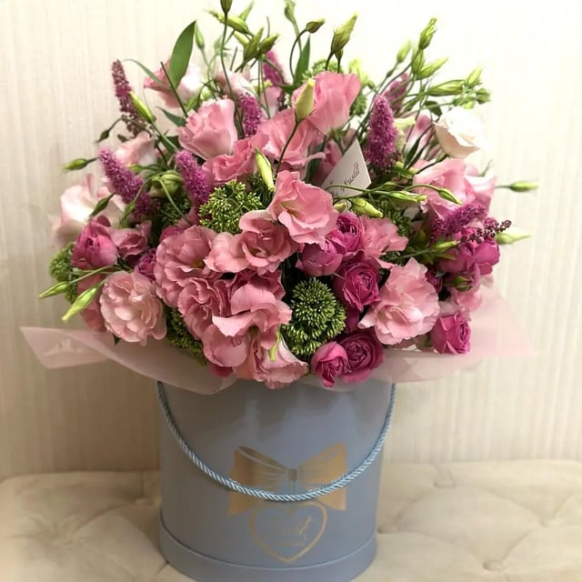 Floral arrangement in a box 35 - VkusLil