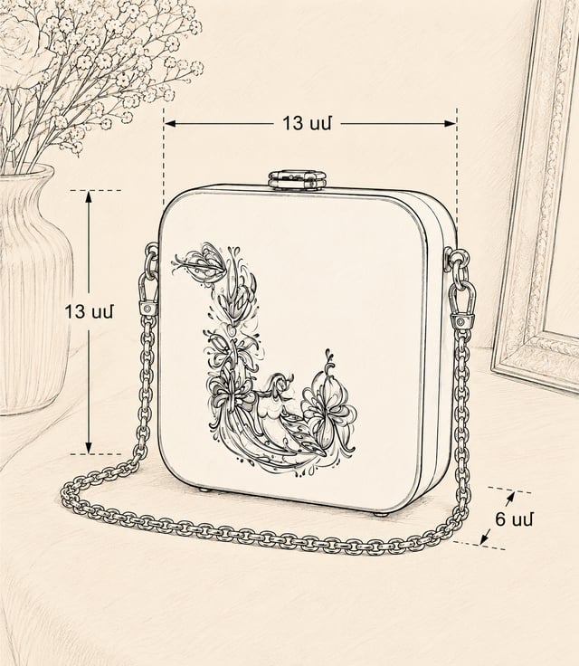 Bag Elegance N with Bird Letter - TD PRODUCT