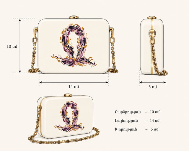 Պայուսակ Նրբություն Ջ թռչնատառով - TD PRODUCT