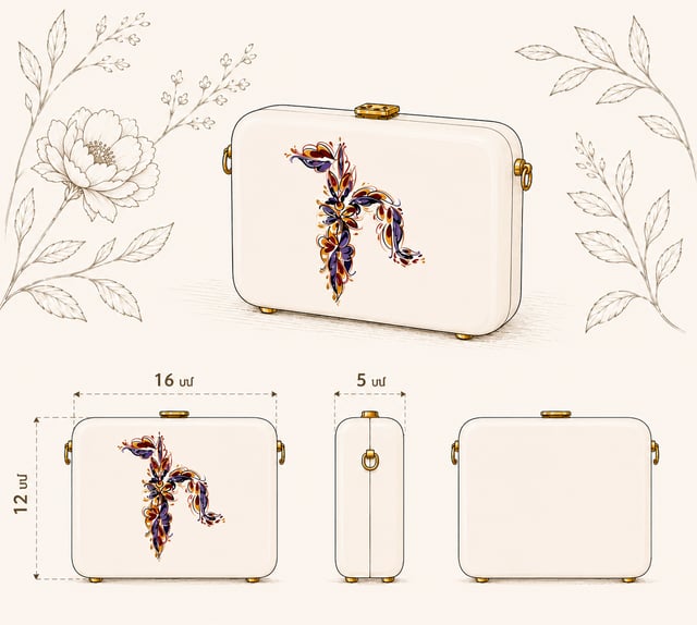 Bag Elegance I with bird letter - TD PRODUCT